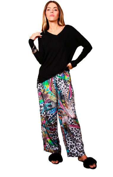 Festival Feather - Long PJ Pant