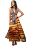 Bengal Tiger - Drawstring Slit Dress