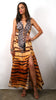 Bengal Tiger - Drawstring Slit Dress