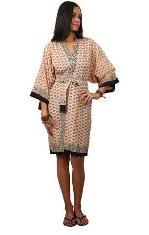 Doily - Short Kimono Cotton Robe