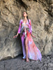 Flower Burst  - Side Drape Kaftan