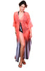 Blush Fan - Side Drape Maxi Kaftan