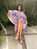 Liberty Art Deco - Slit Maxi Poncho
