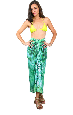 Tropical Palm - Sarong Skirt