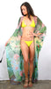 Banana Palm Ombre- Side Drape Kaftan