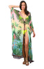 Banana Palm Ombre- Side Drape Kaftan