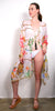 Rococo / White - Short Maxi Kaftan