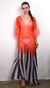 Blush Fan - Slit Maxi Poncho