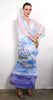 Crete Postcard - Side Drape Maxi Kaftan