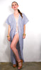 Linen - Long Open Front Kaftan