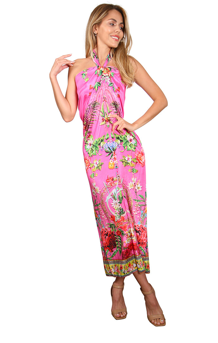 Yellow Blossom - Long Sarong Dress Yellow Blossom - Long Sarong Dress