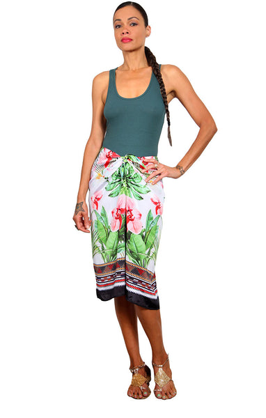 Banana Palm - Short Sarong Skirt