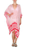 Mykonos Regular Poncho - red/white