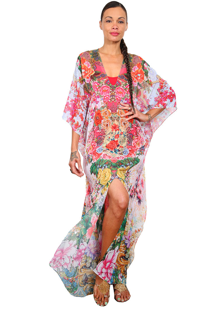 Eden's Garden - Slit Maxi Kaftan Eden's Garden - Slit Maxi Kaftan